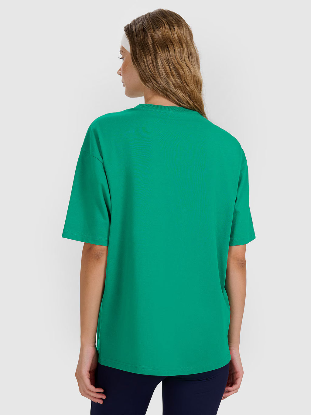 T-shirt oversize z nadrukiem damski