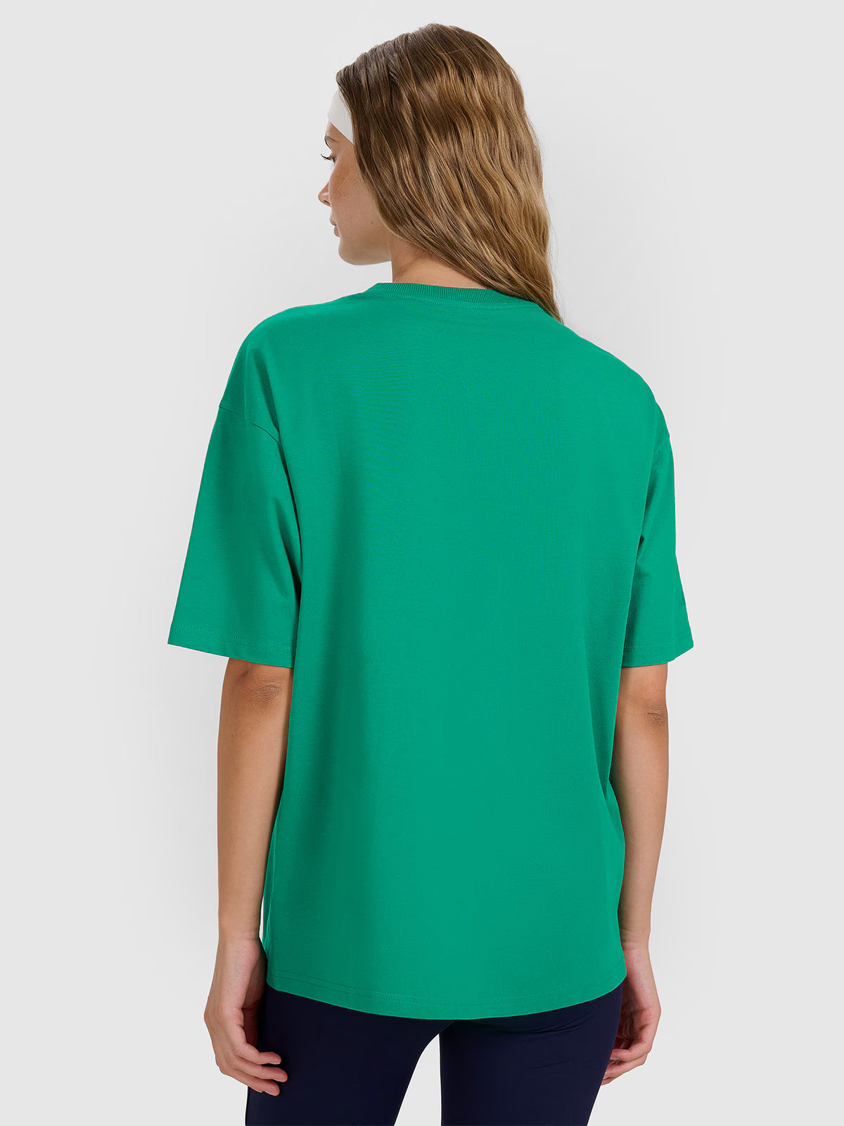 T-shirt oversize z nadrukiem damski