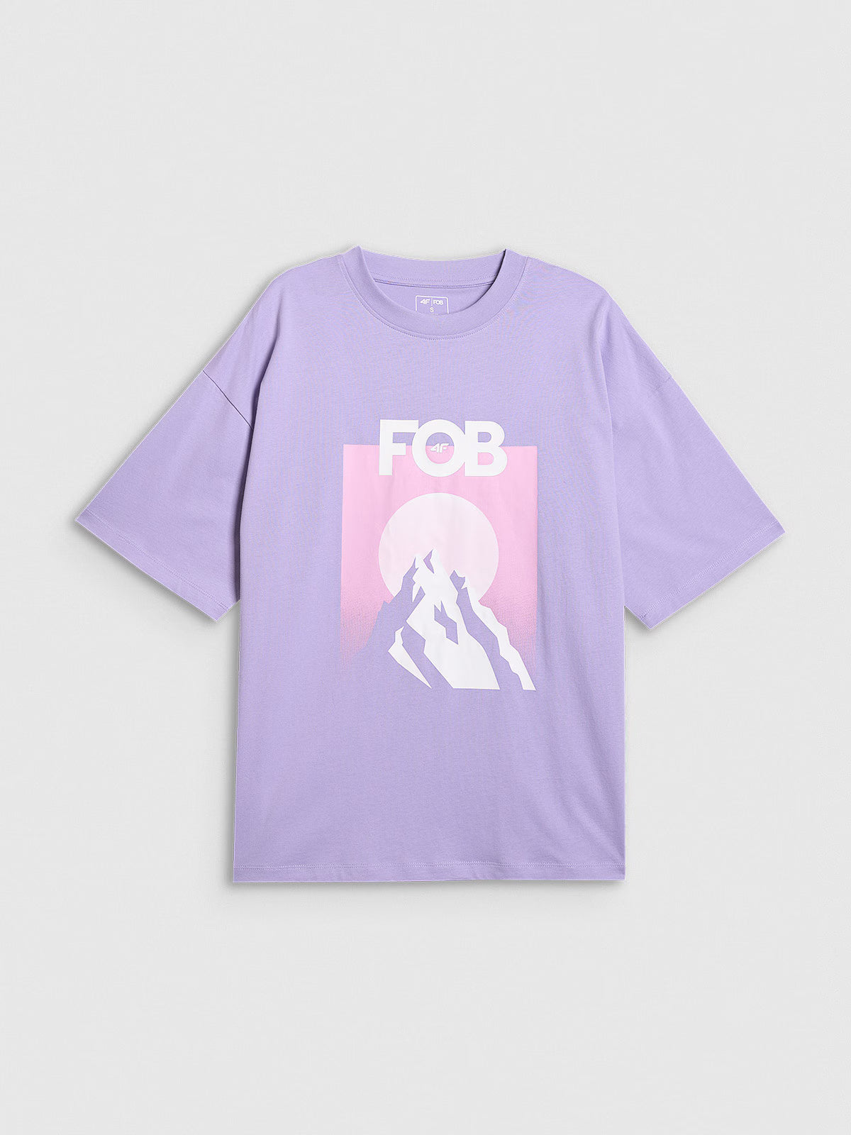 T-shirt loose z nadrukiem damski