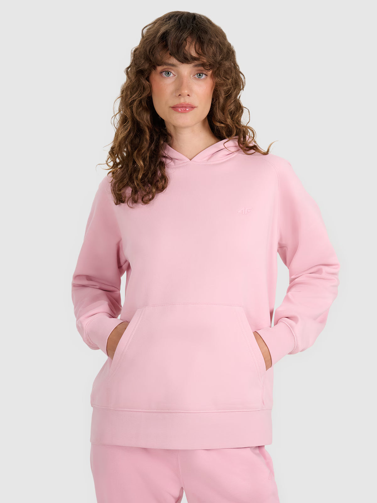 Bluza dresowa nierozpinana z kapturem damska