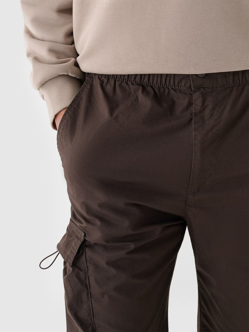 Spodnie casual parachute cargo męskie
