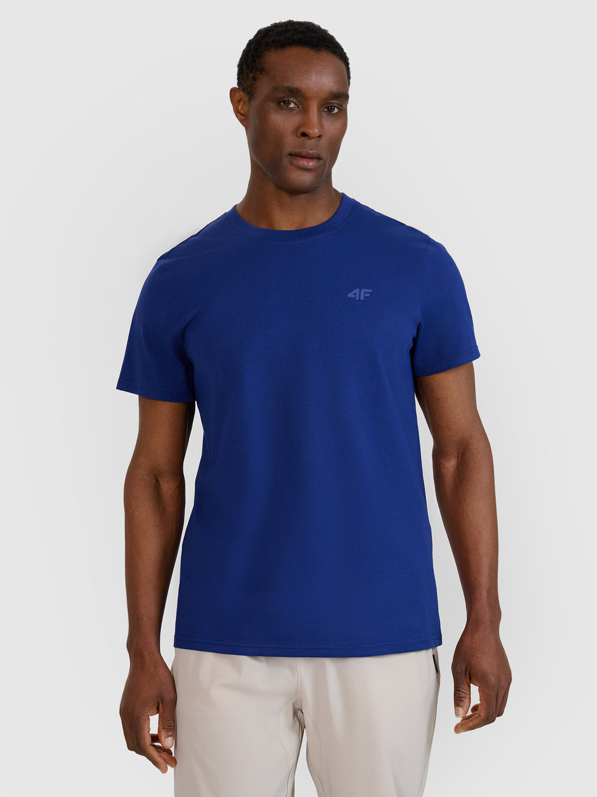 T-shirt regular gładki męski