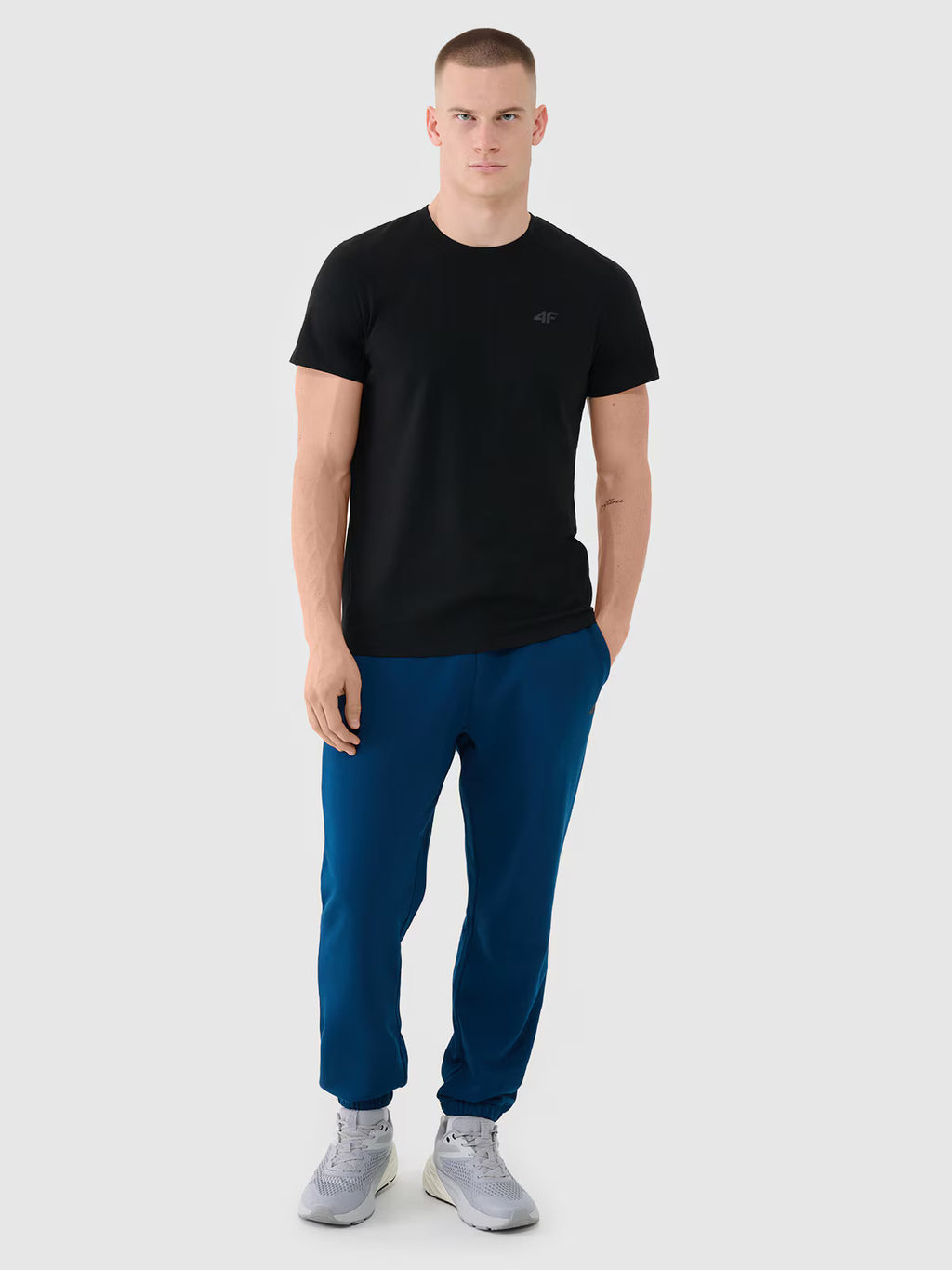 T-shirt regular gładki męski