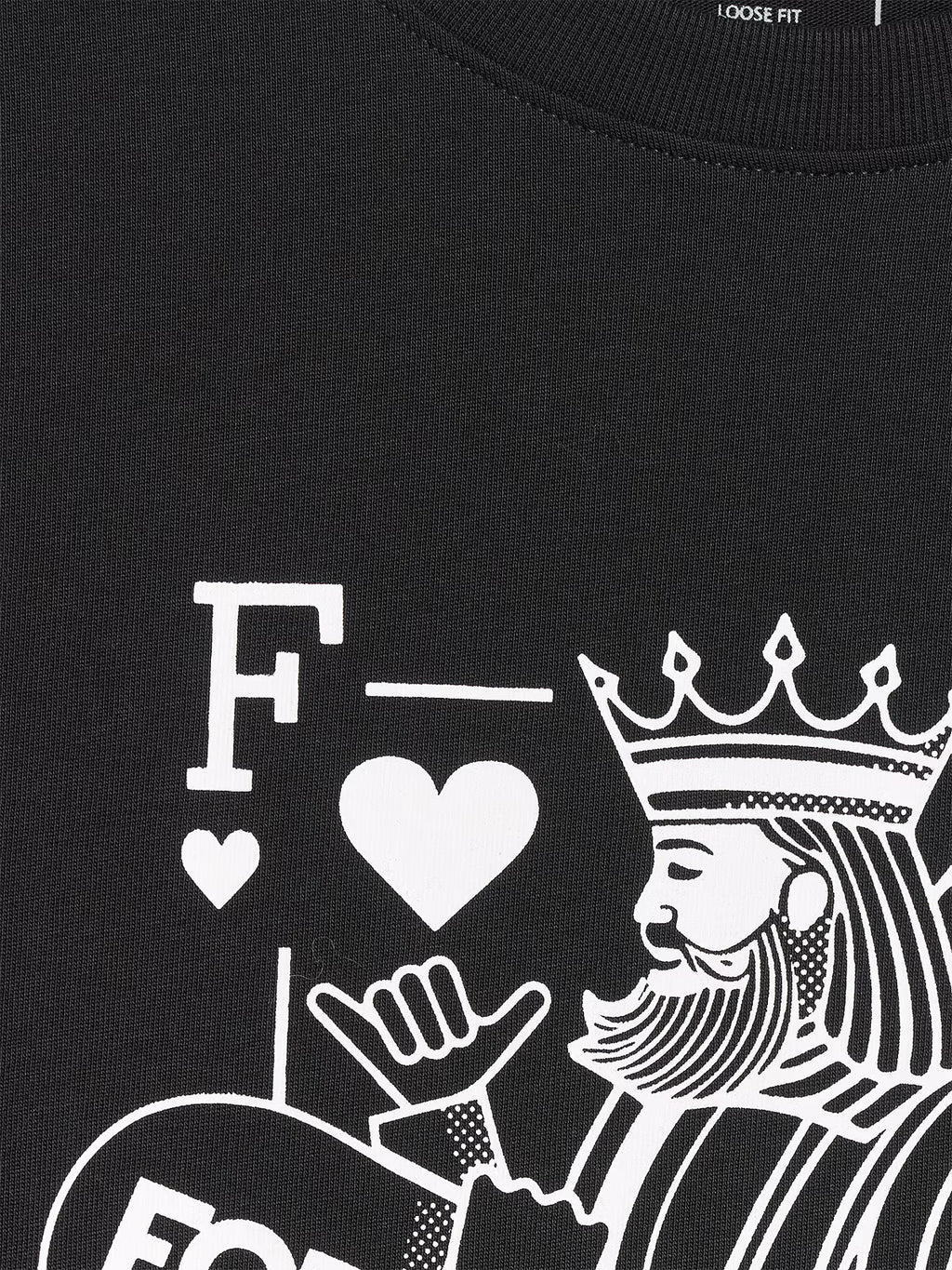 T-shirt loose z nadrukiem męski