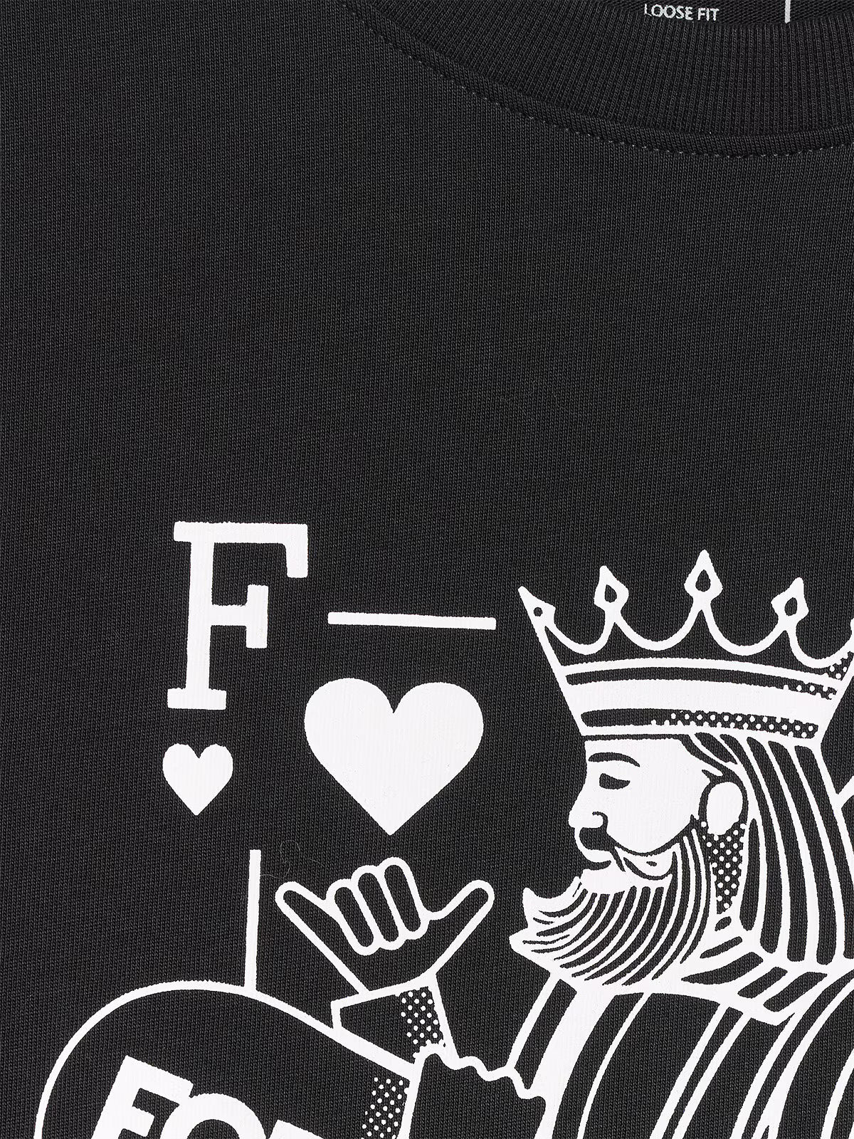 T-shirt loose z nadrukiem męski