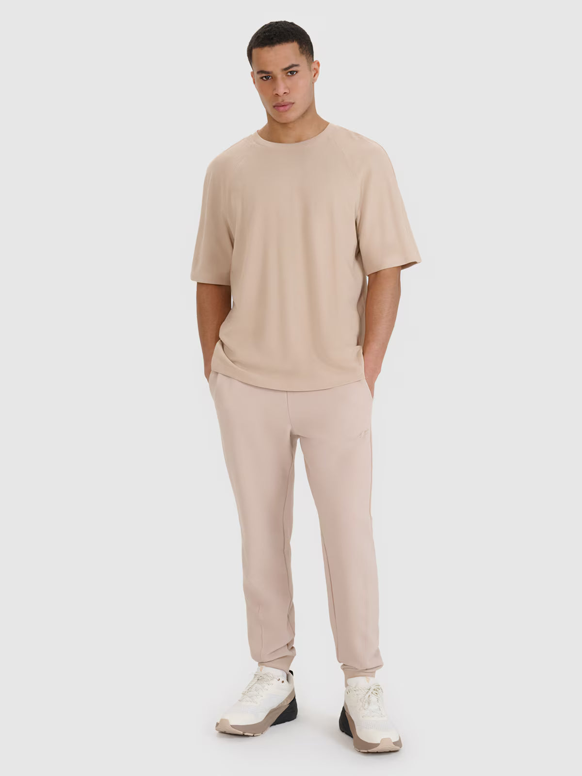 T-shirt oversize z modalem męski