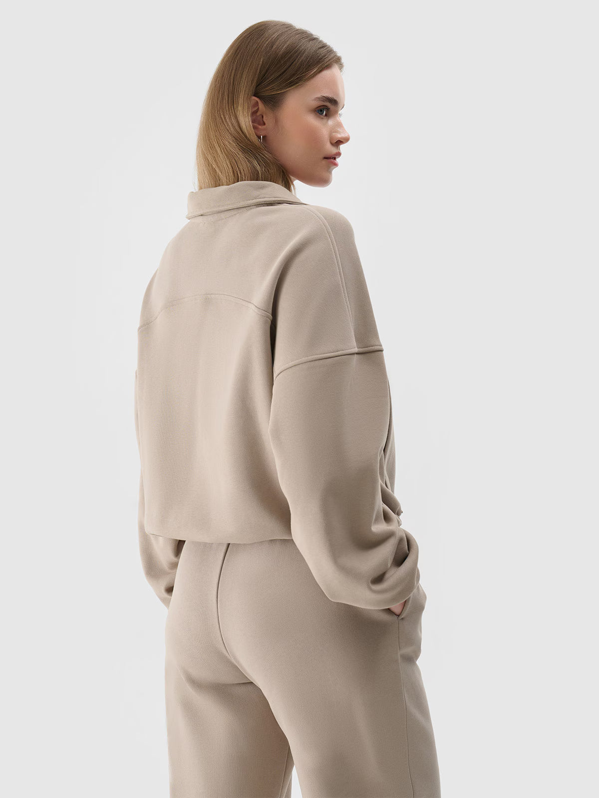 Bluza dresowa bez kaptura damska