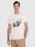 T-shirt regular z nadrukiem męski