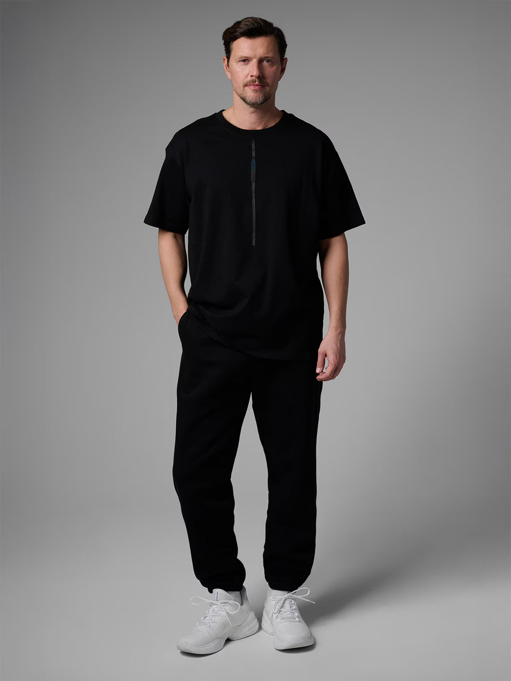 T-shirt loose z nadrukiem męski 4F x Robert Lewandowski