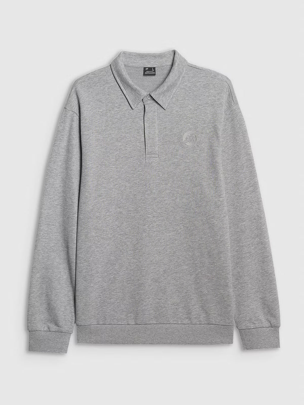 Bluza dresowa regular z kołnierzykiem męska