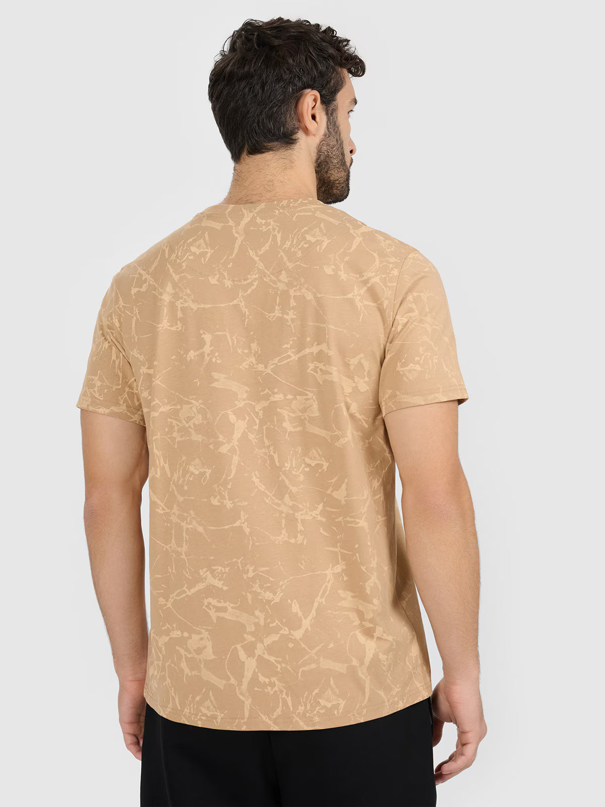 T-shirt regular z nadrukiem męski