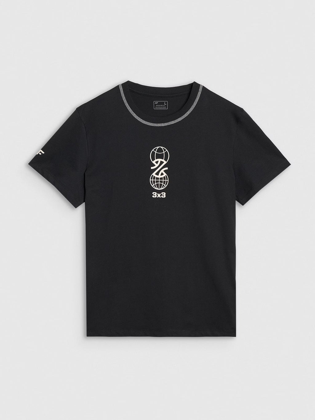 T-shirt regular z nadrukiem męski