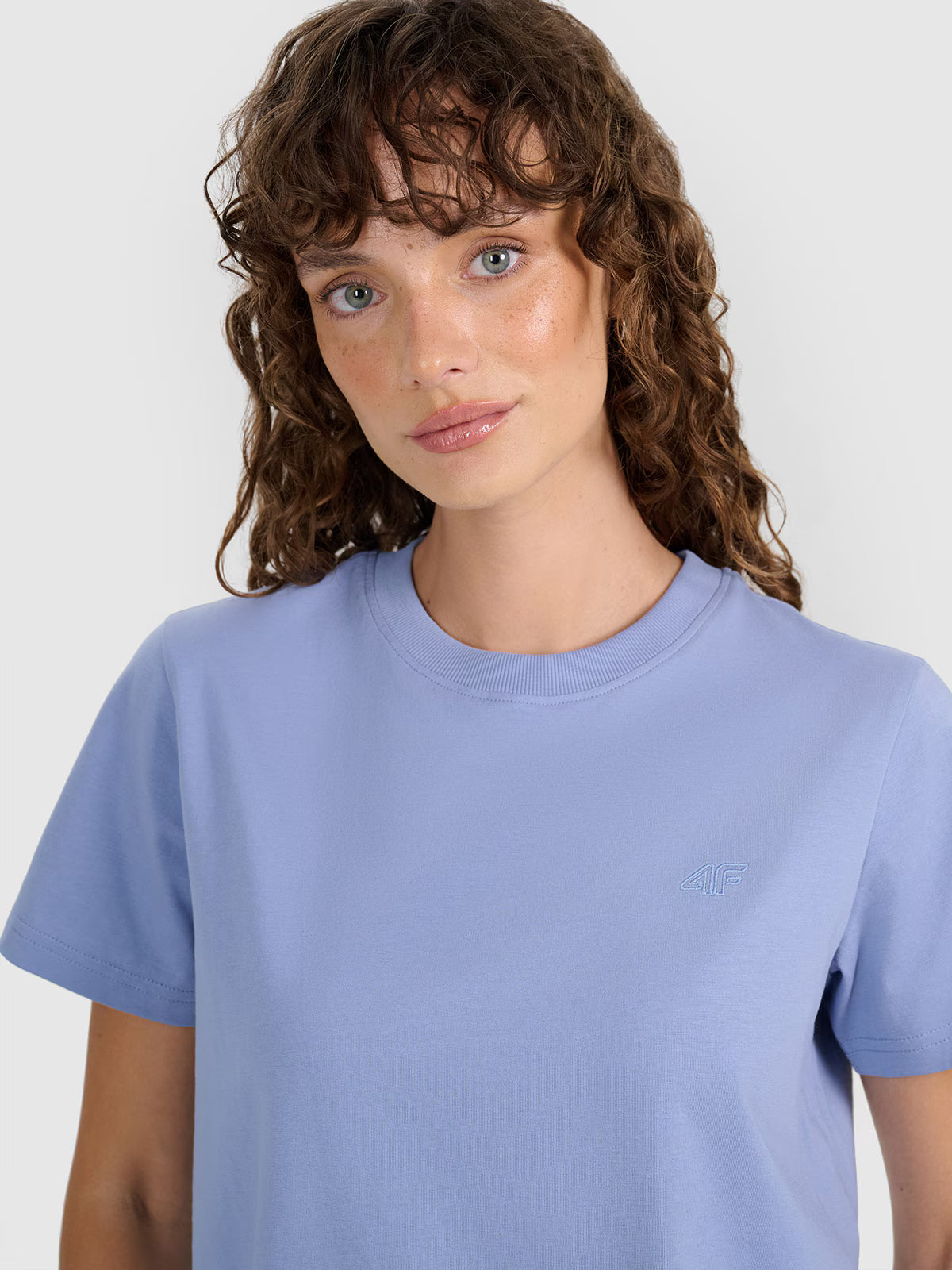 T-shirt regular gładki damski
