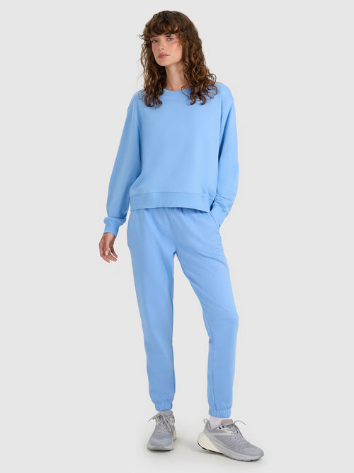 Bluza dresowa nierozpinana bez kaptura damska