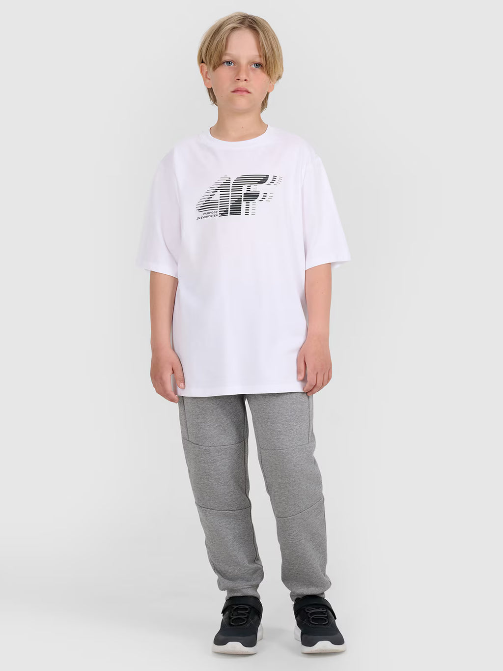 T-shirt oversize z nadrukiem chłopięcy