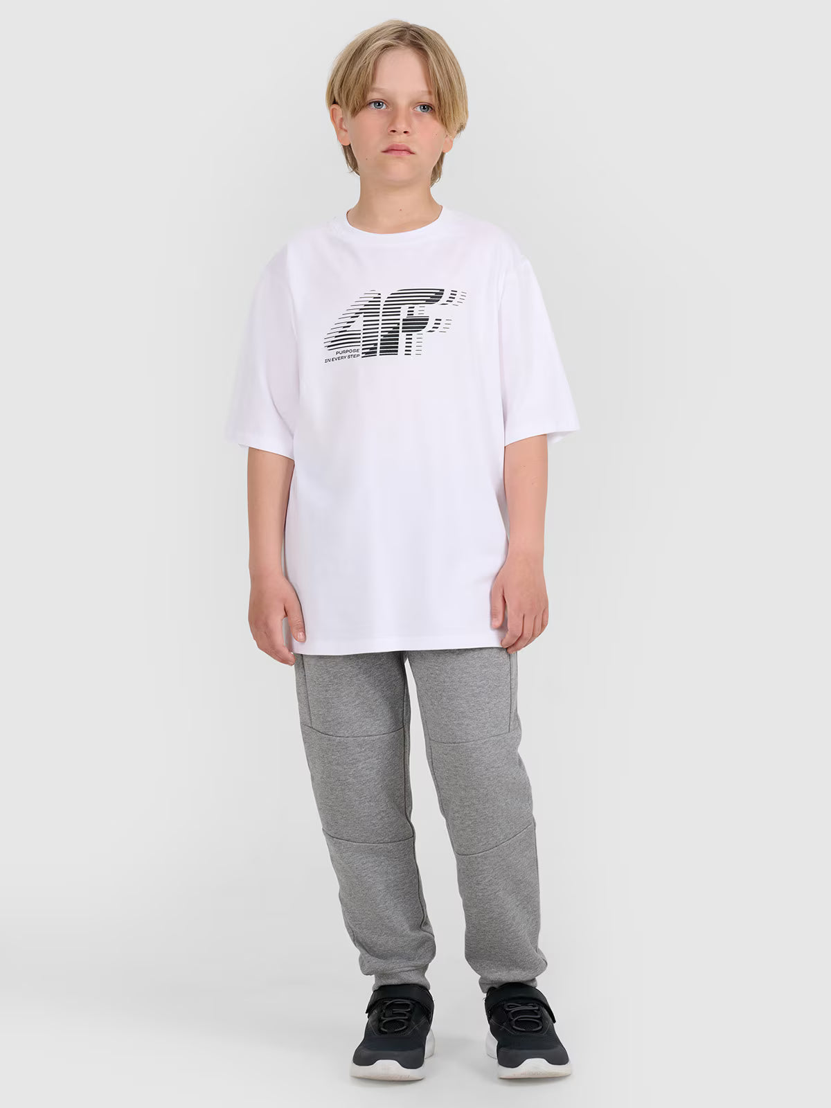 T-shirt oversize z nadrukiem chłopięcy