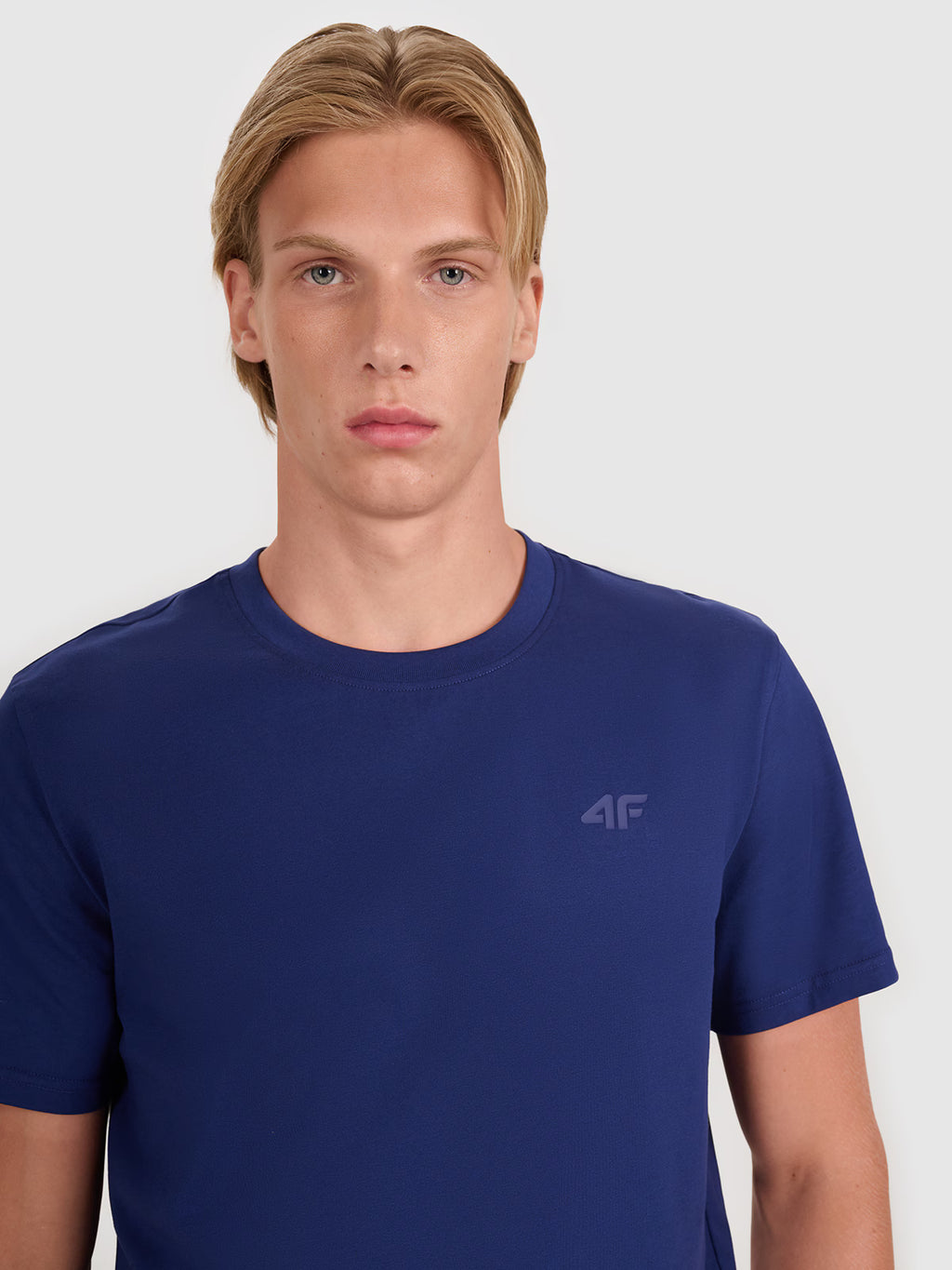 T-shirt regular gładki męski