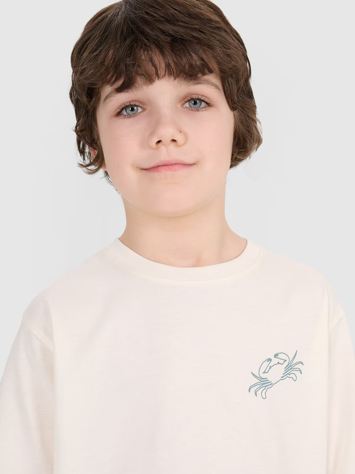 T-shirt oversize z nadrukiem chłopięcy