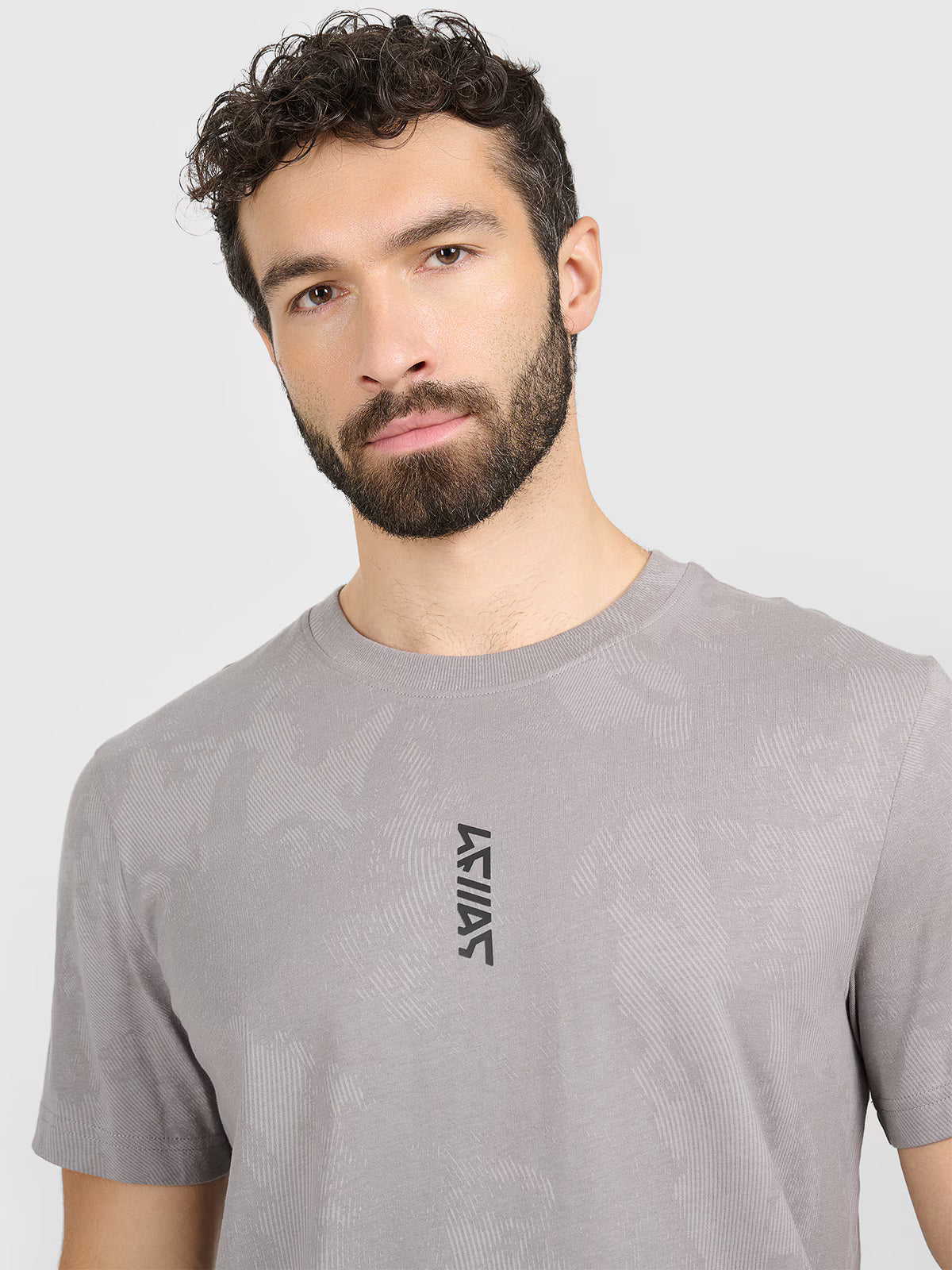 T-shirt regular z nadrukiem męski