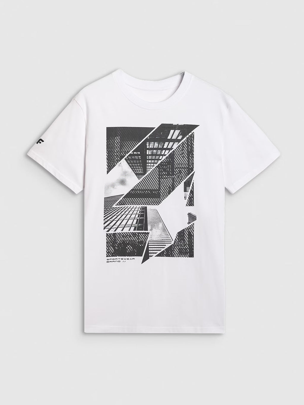 T-shirt regular z nadrukiem męski