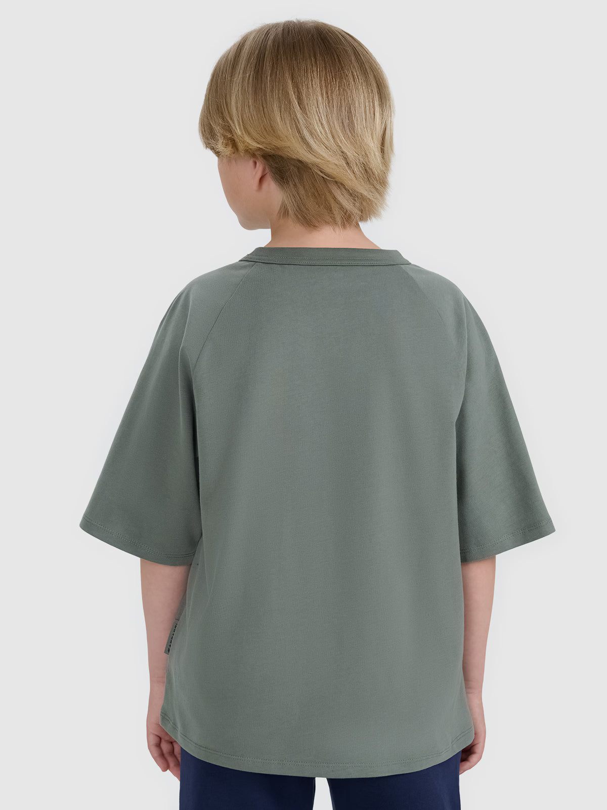 T-shirt oversize gładki chłopięcy