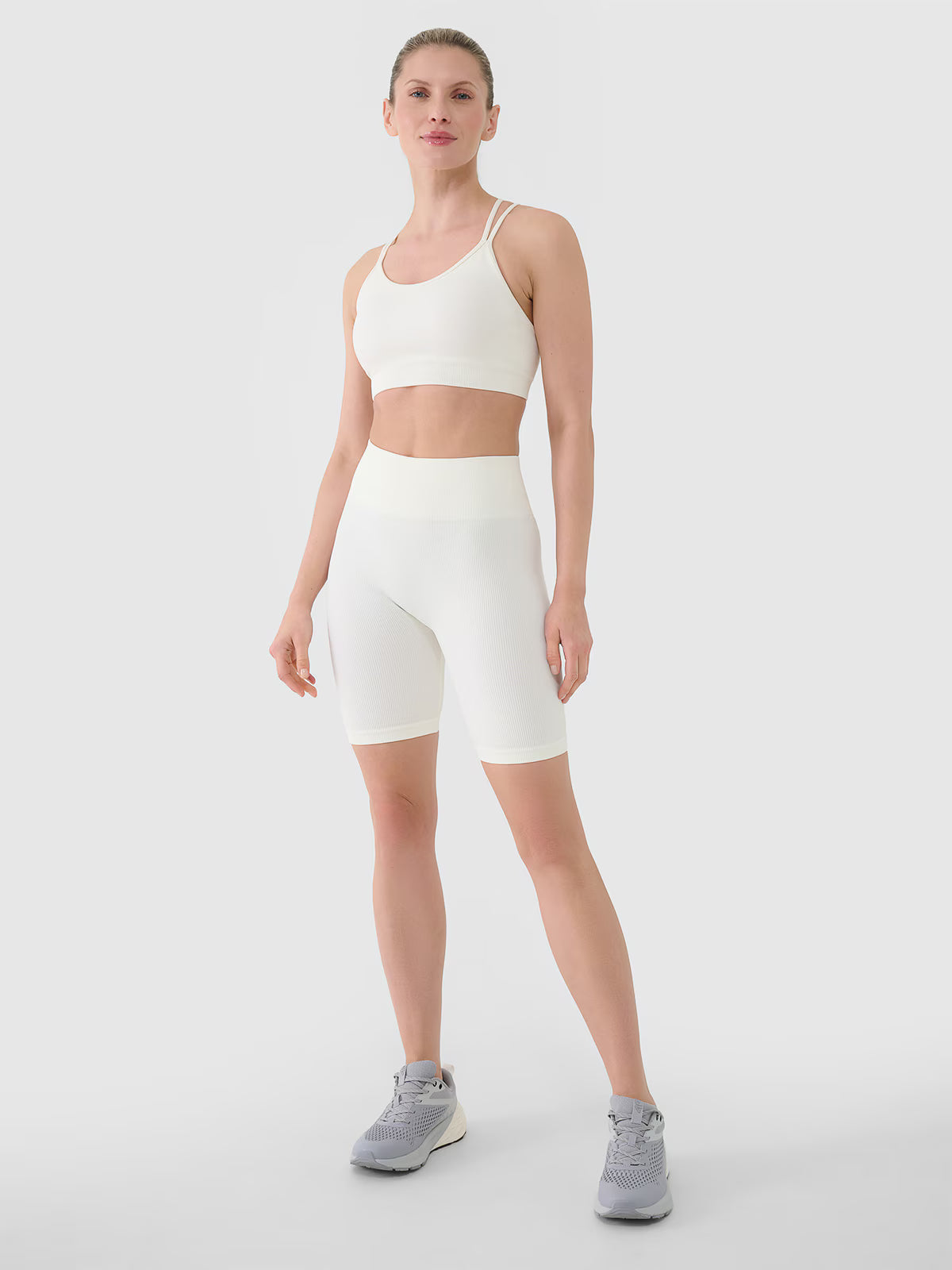 Legginsy kolarki bezszwowe treningowe damskie