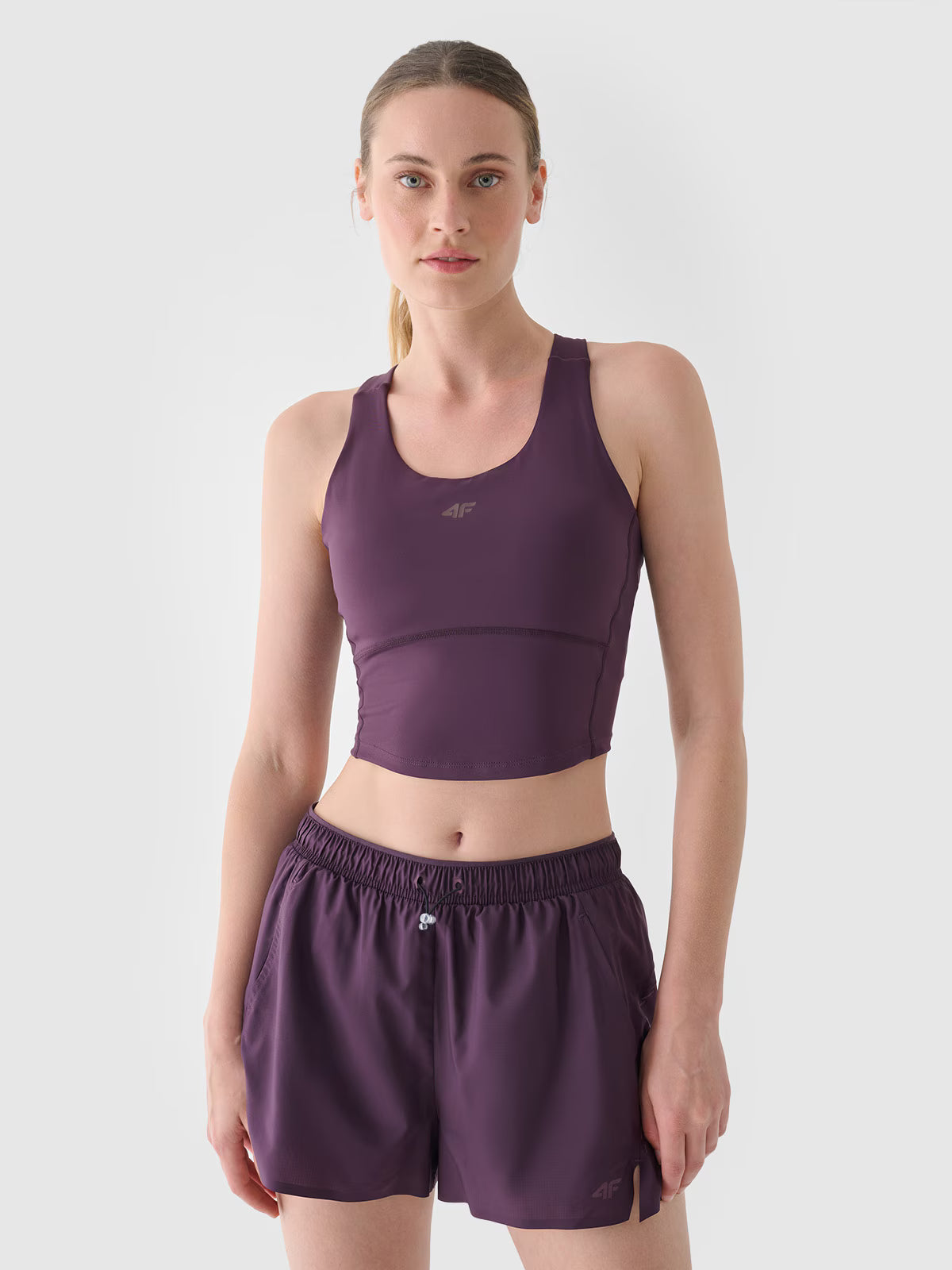 Crop top treningowy szybkoschnący damski