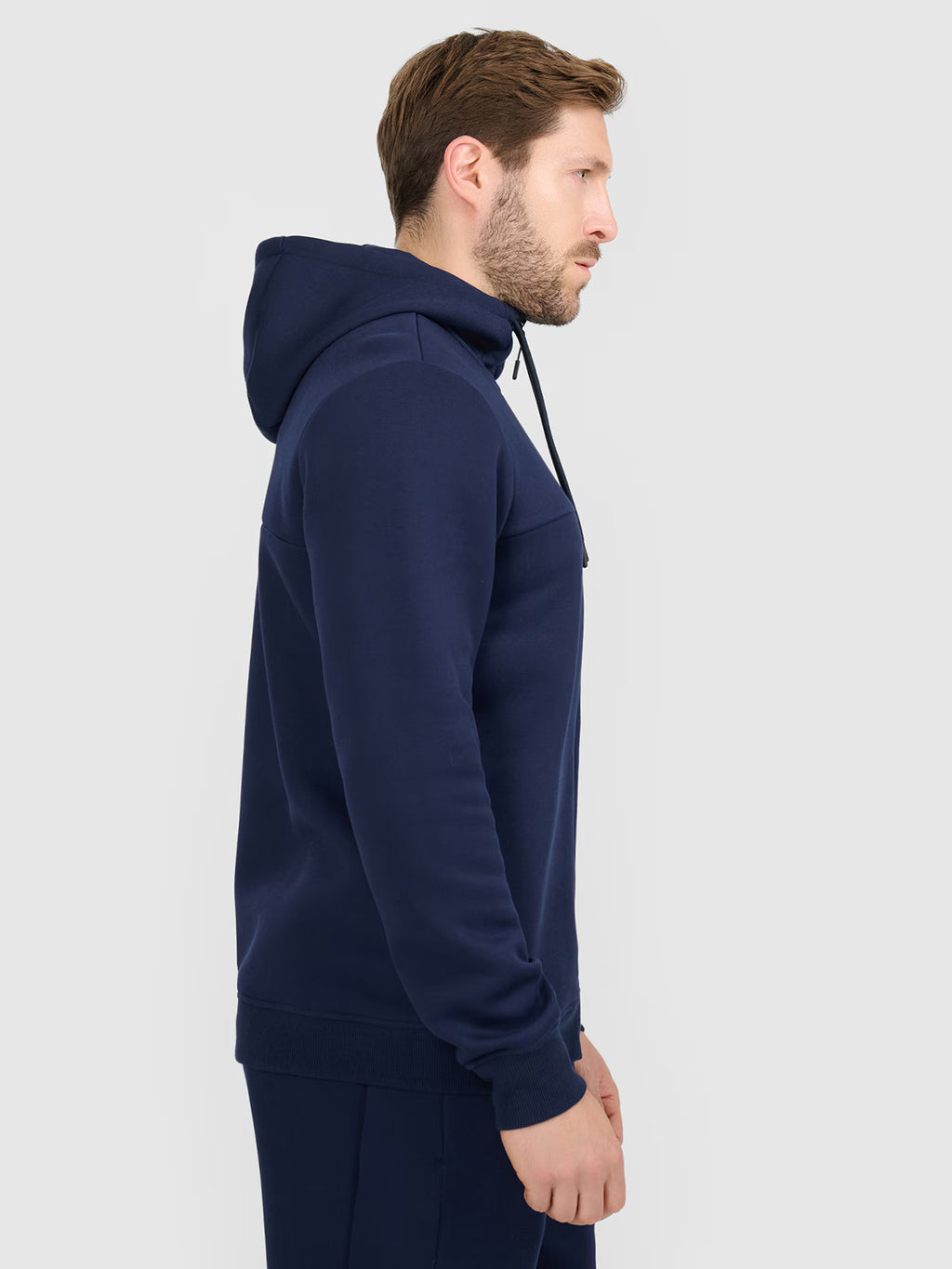 Bluza dresowa rozpinana z kapturem męska