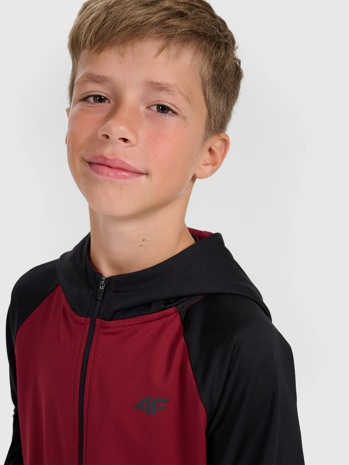 Bluza sportowa rozpinana z kapturem chłopięca