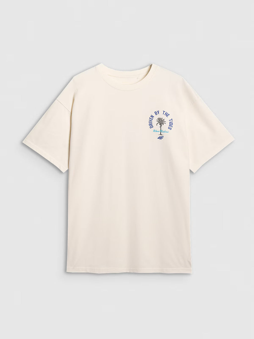 T-shirt oversize z nadrukiem męski