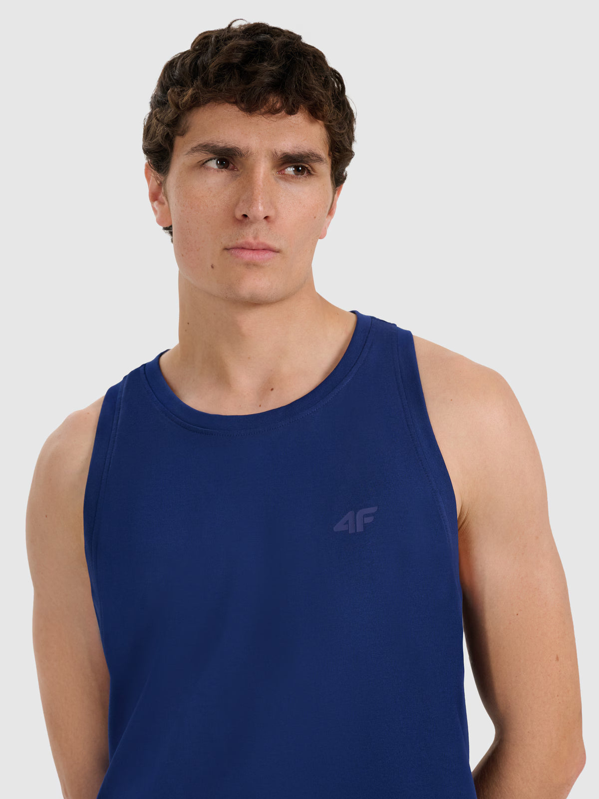 Tank top regular gładki męski