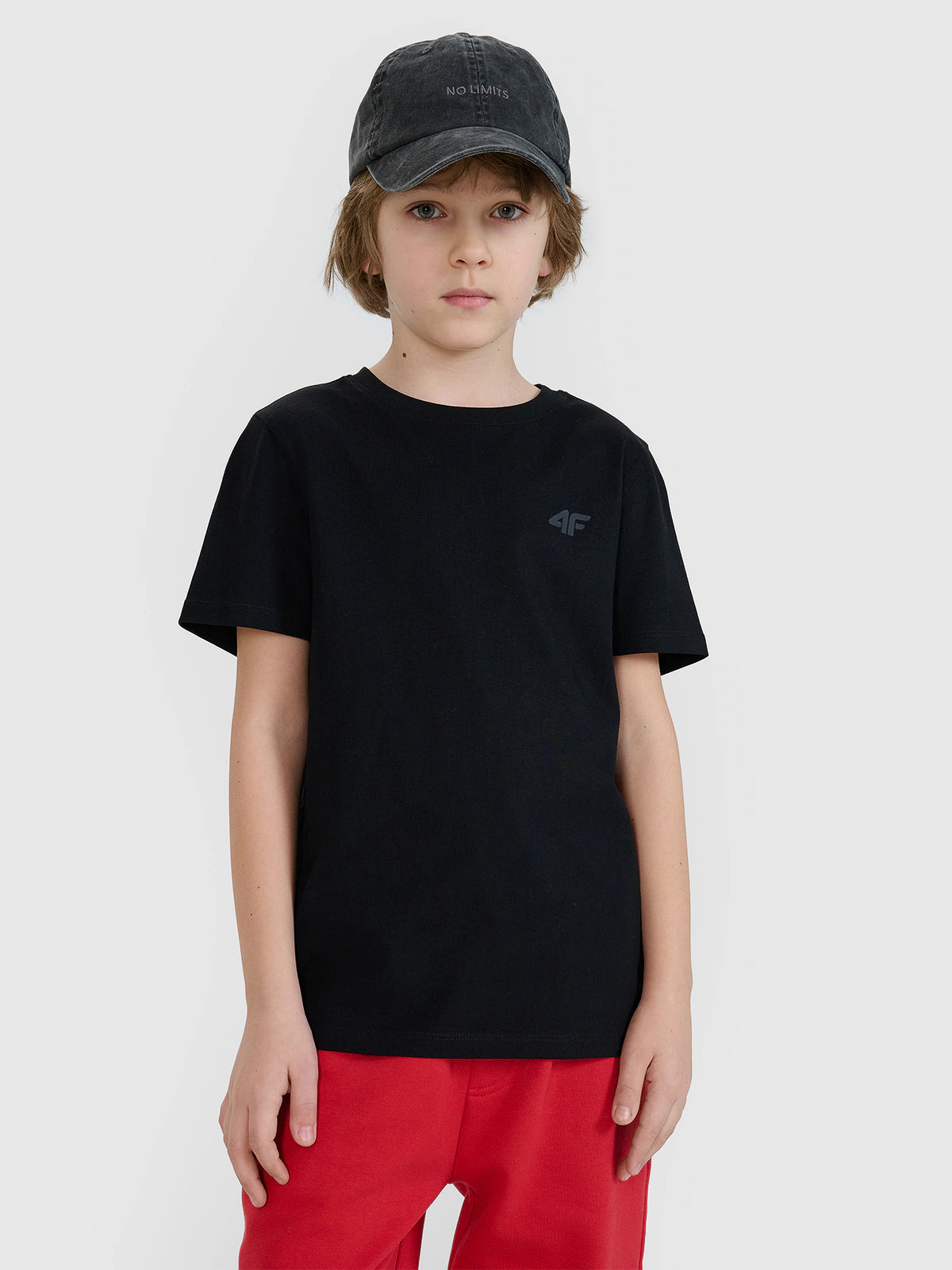 T-shirt regular gładki chłopięcy