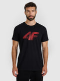 T-shirt regular z nadrukiem męski