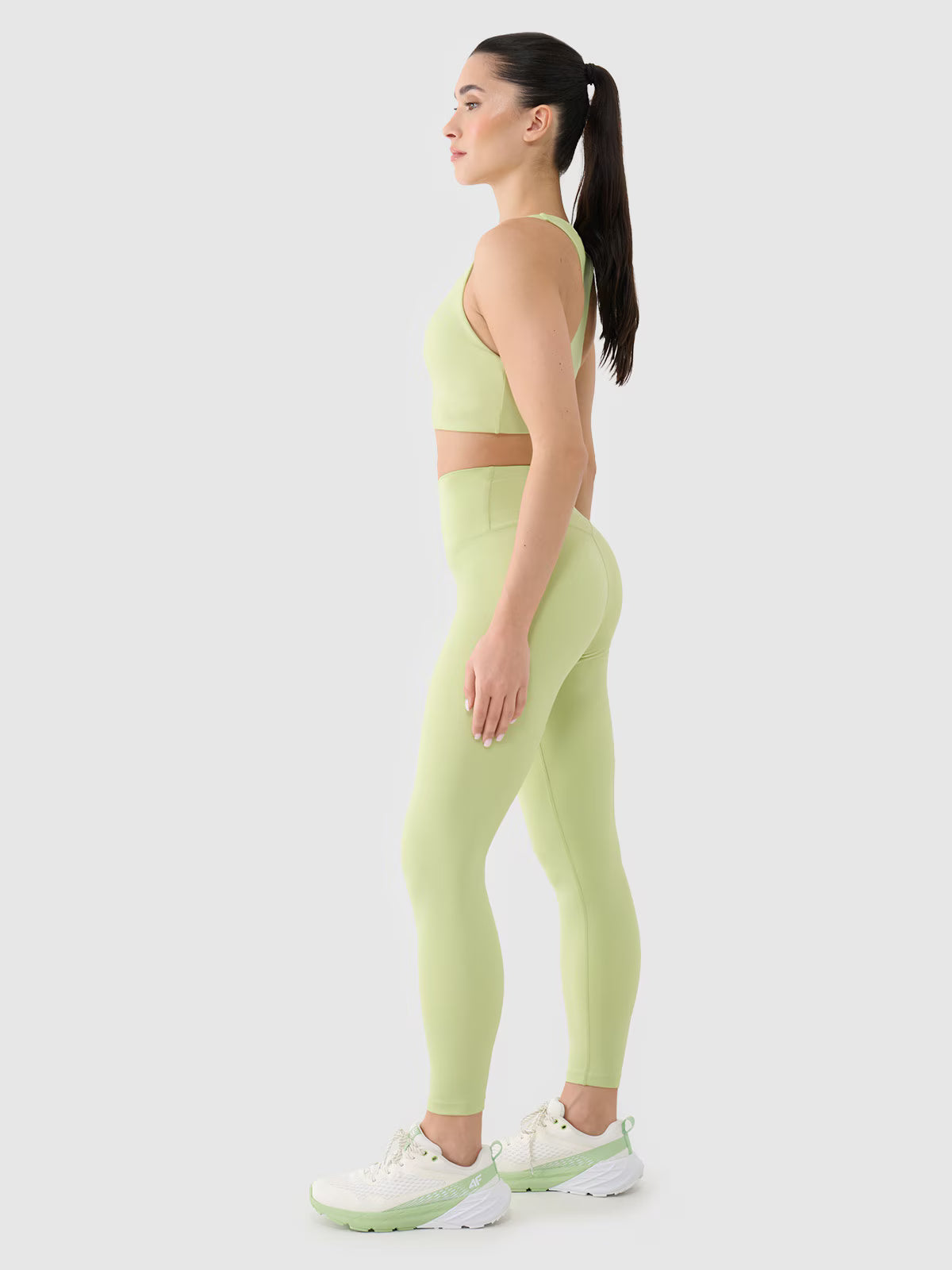 Legginsy treningowe z wysokim stanem damskie