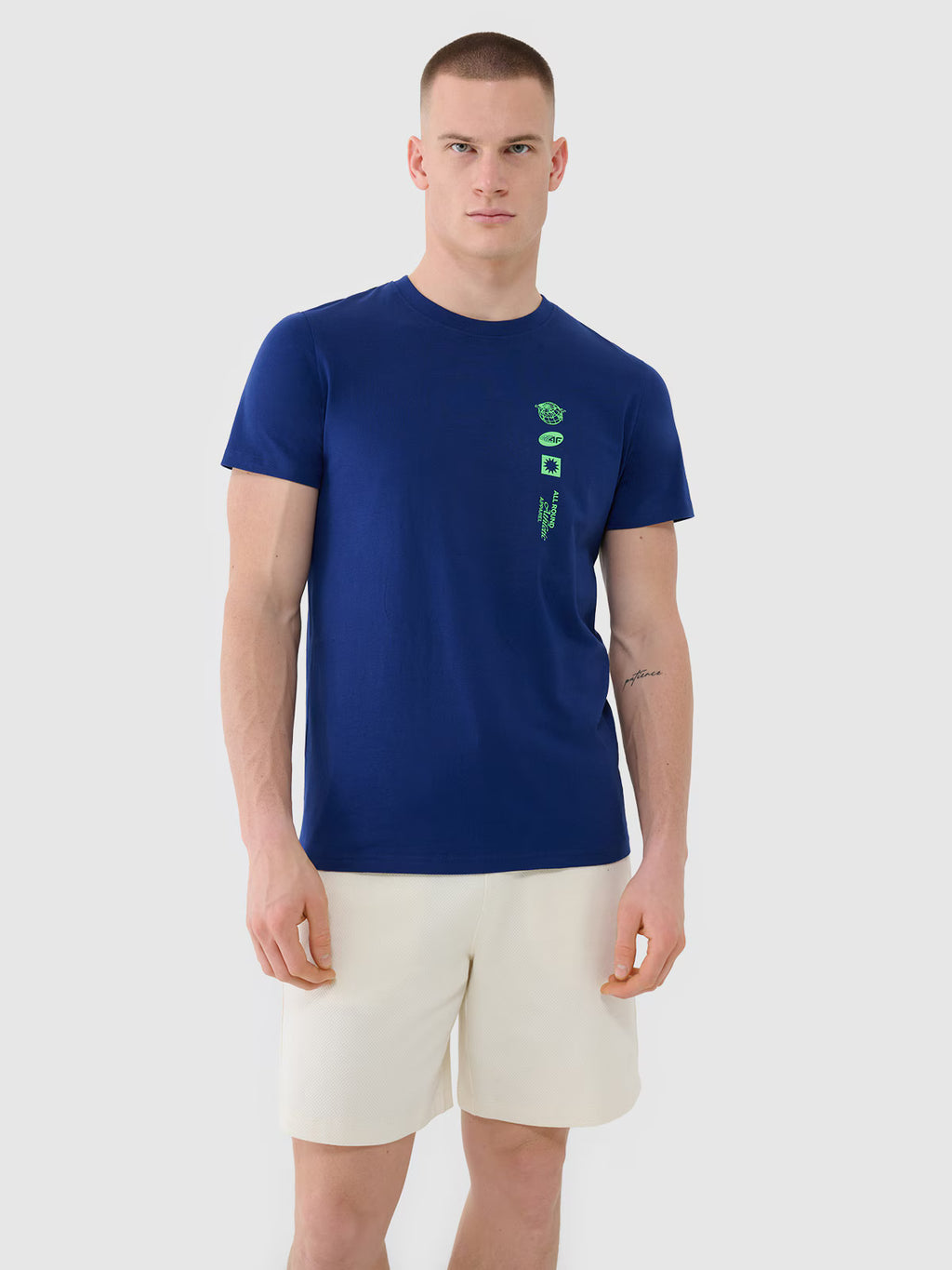T-shirt regular z nadrukiem męski