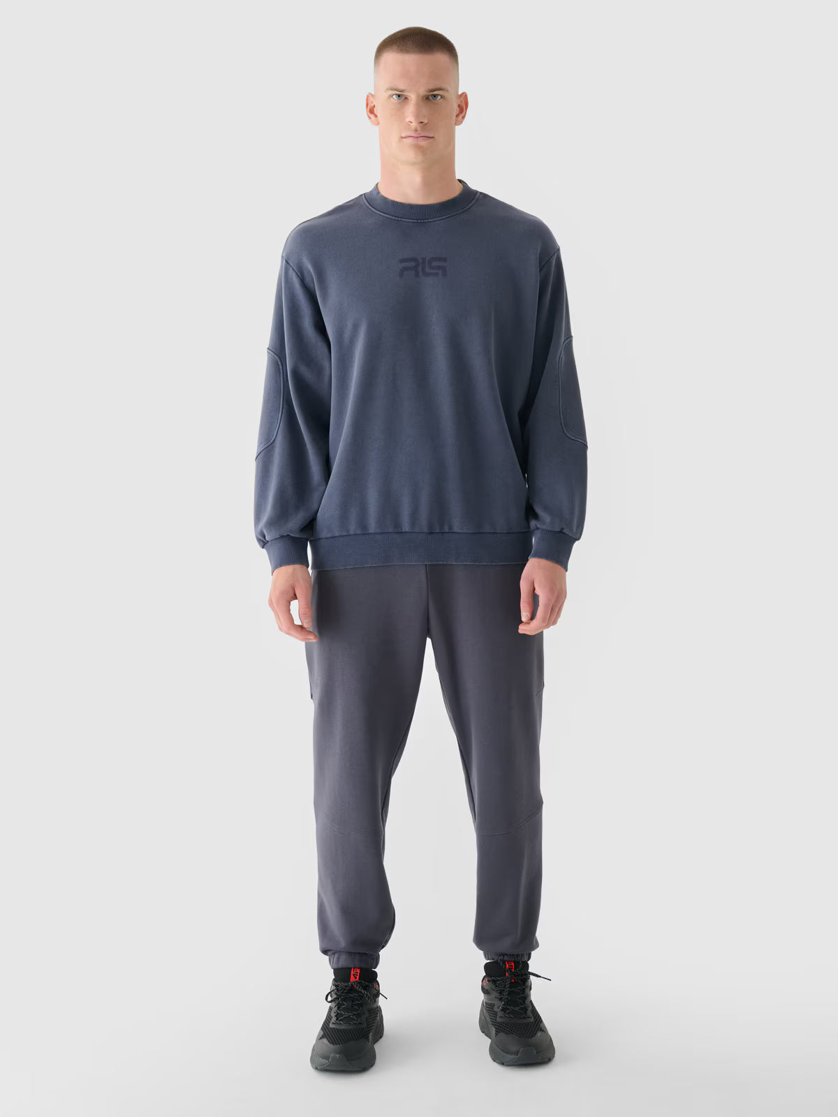 Bluza dresowa oversize bez kaptura męska 4F x Robert Lewandowski