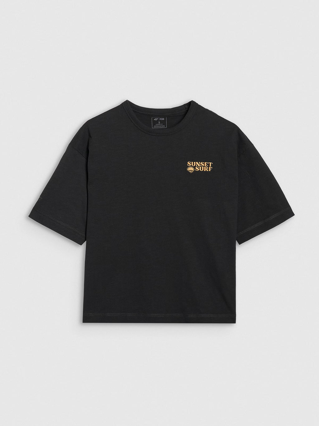 T-shirt oversize z nadrukiem damski