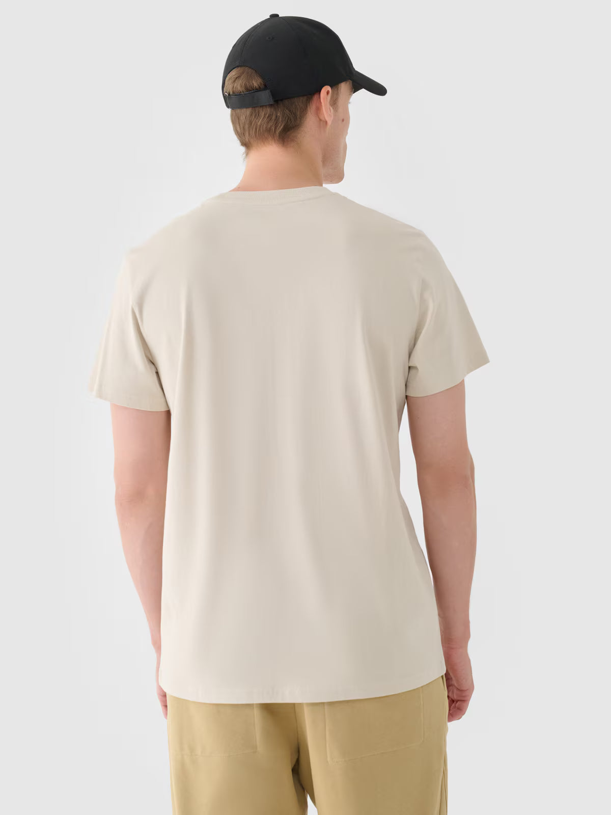 T-shirt regular z nadrukiem męski