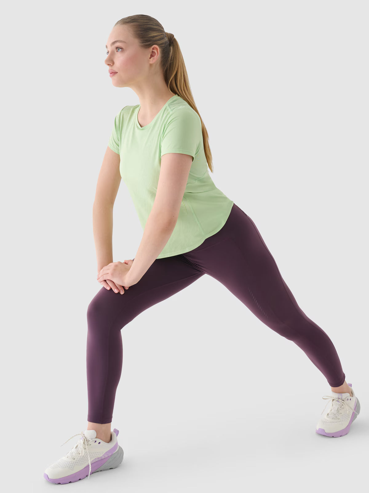 Legginsy do biegania z wysokim stanem damskie