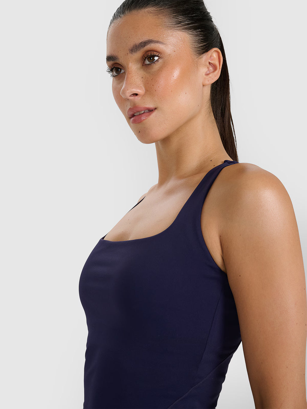 Crop-top tenisowy szybkoschnący damski