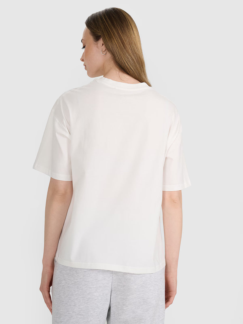 T-shirt oversize z nadrukiem damski