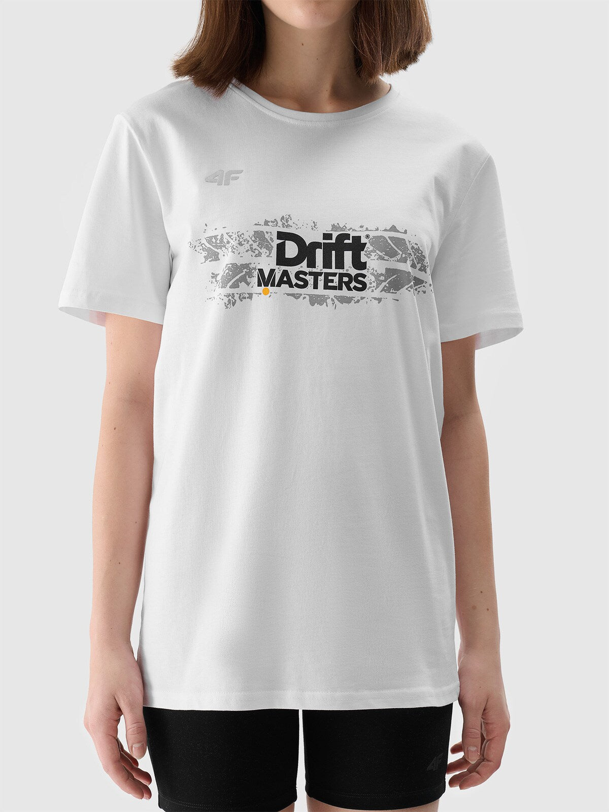 T-shirt regular z nadrukiem uniseks 4F x Drift Masters