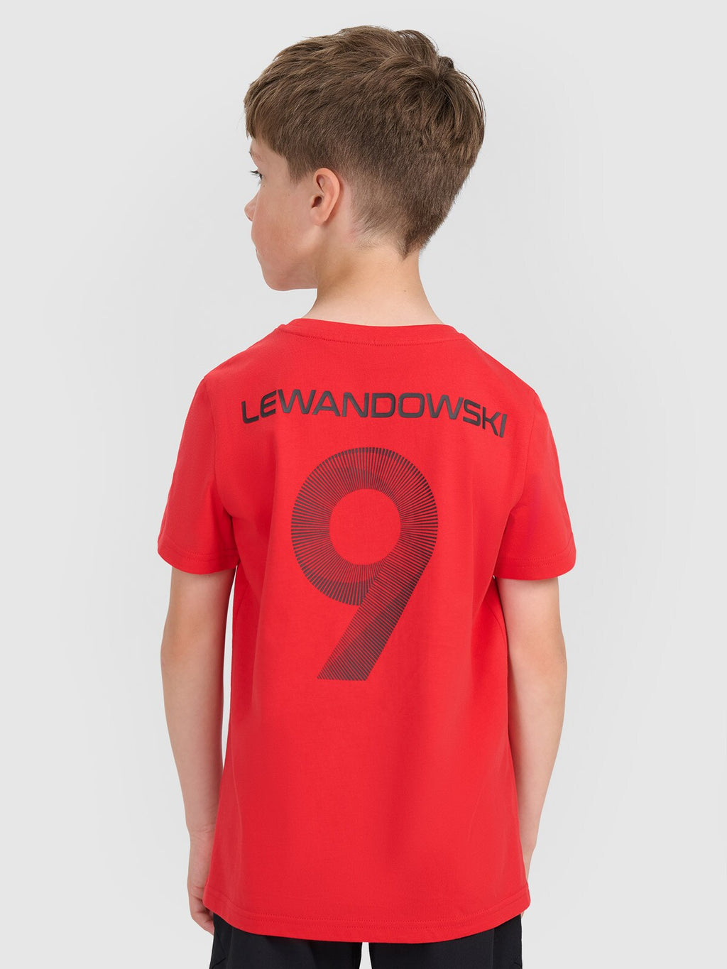 T-shirt regular z nadrukiem dziecięcy 4F JUNIOR x Robert Lewandowski