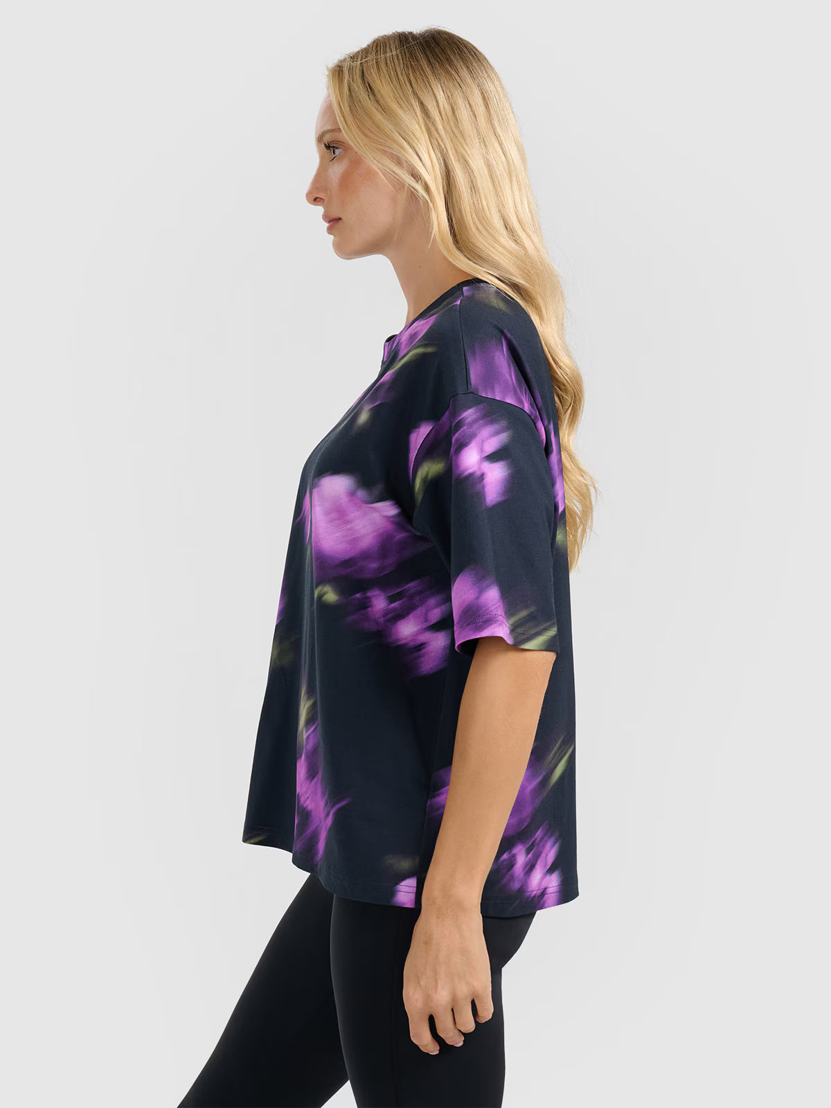 T-shirt oversize z nadrukiem damski