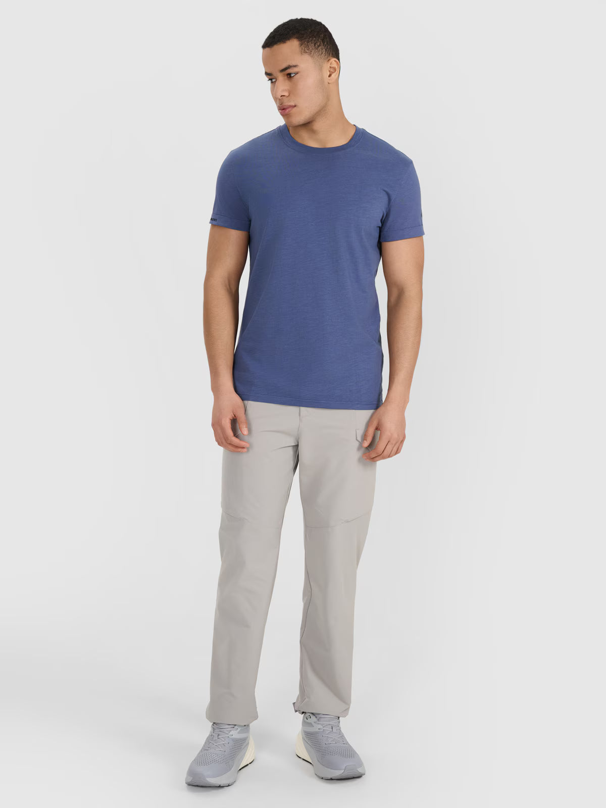 T-shirt regular gładki męski