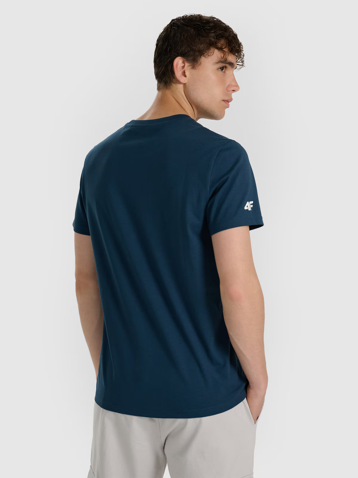 T-shirt regular z nadrukiem męski