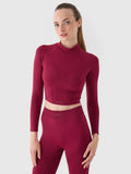 Longsleeve treningowy slim szybkoschnący damski