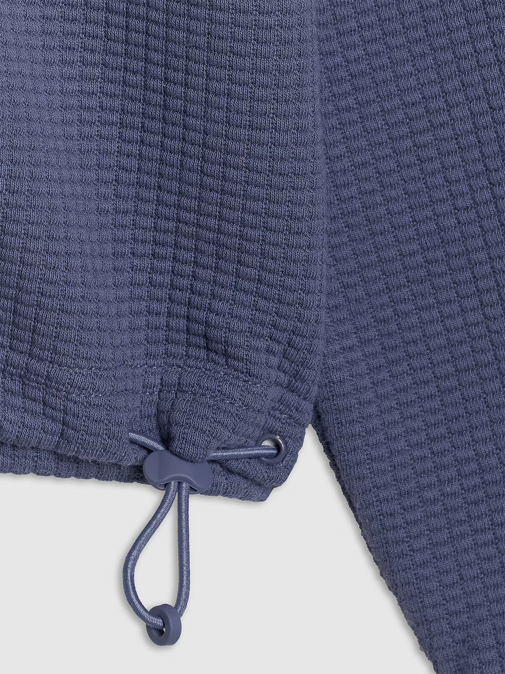 Bluza dresowa z waflowej dzianiny damska