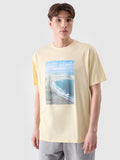 T-shirt oversize z nadrukiem męski