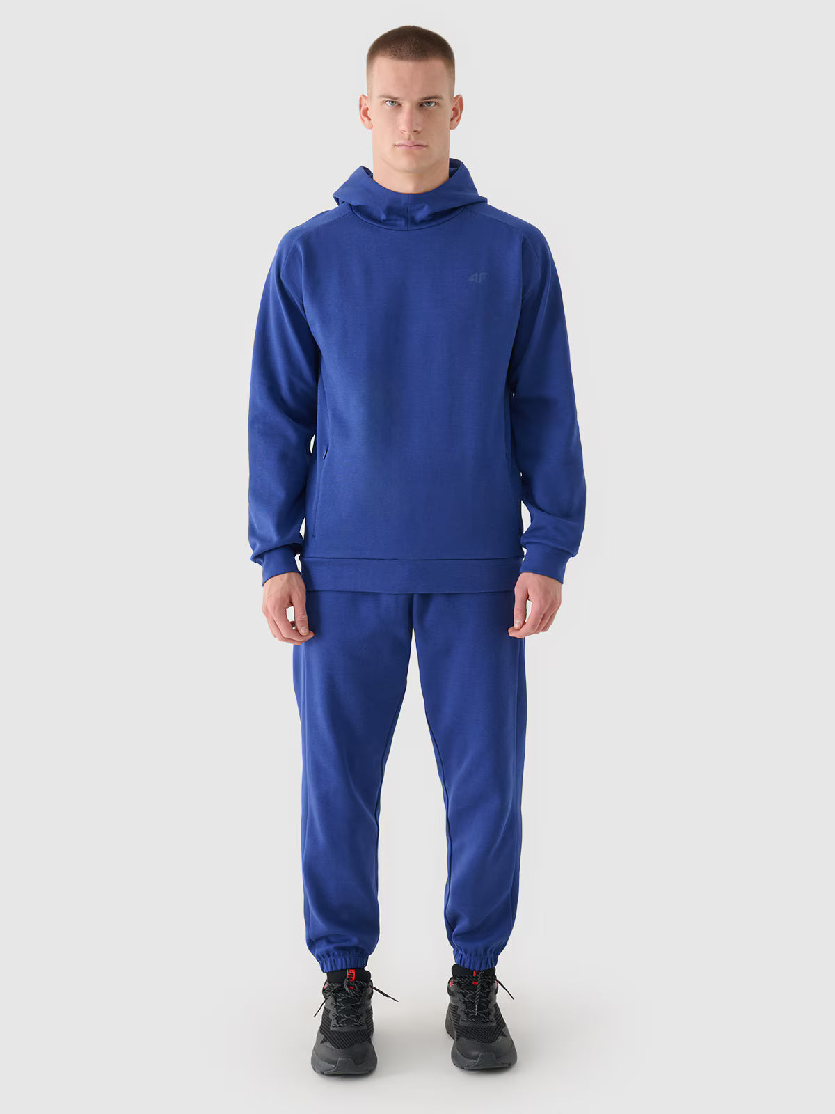 Bluza dresowa nierozpinana z kapturem męska